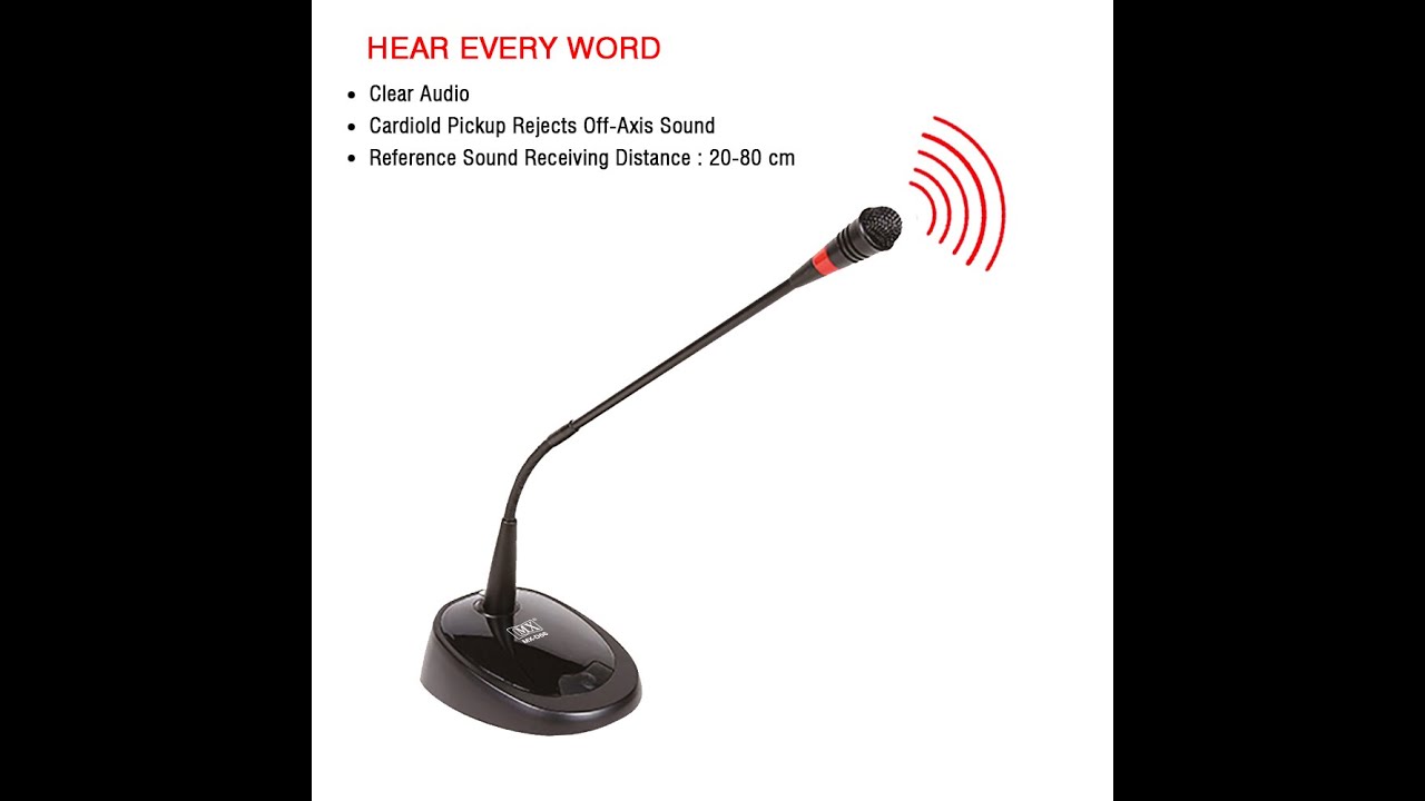 Desktop Gooseneck Conference Microphone System Table Mount condenser ...