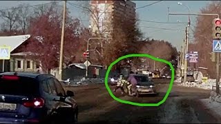 20 ноября 2016 Ижевск   пьяный на Тойоте сбил пешехода  Момент ДТП на ул  Чайковского