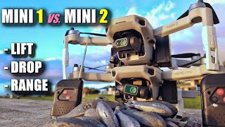 DJI Mavic MINI 2 vs MINI 1 - Remote Air Drop, Lift &amp; Range Test Comparisons In-Depth (More CRASHING)