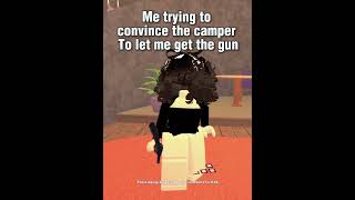 Convincing a camper 😉 ib: @VanilBean #murdermistery2 #mm2 #camper #roblox #shorts #fyp