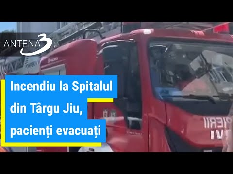 Incendiu la Spitalul din Târgu Jiu, pacienți evacuați