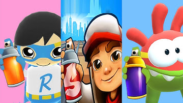 Subway Surfers Peru 2020 vs Tag with Ryan vs Om Nom: Run Gameplay