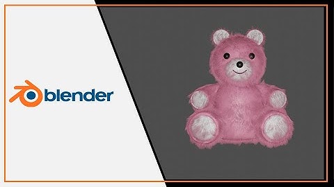 How to Make a Teddy Bear in Blender  I Creating Realistic Fur and Hair - Tutorial
