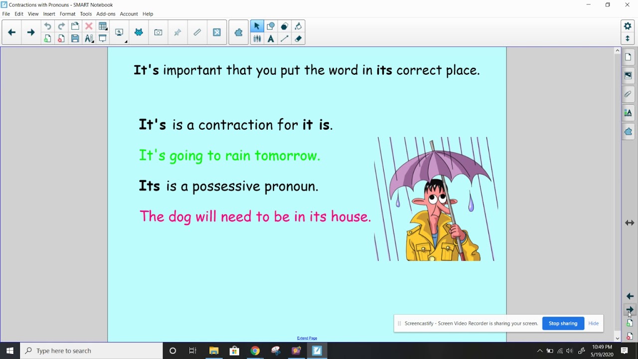 Contractions And Possessives Pronouns YouTube