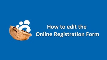 Conference Tracker in a Nutshell - "How to edit the Online Registration Form"