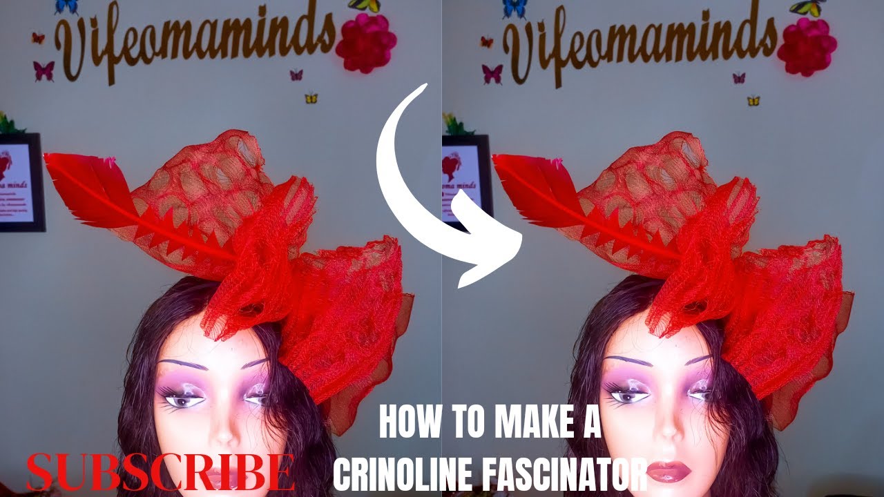How to make crinoline fascinatorHat makingPerforated crinoline