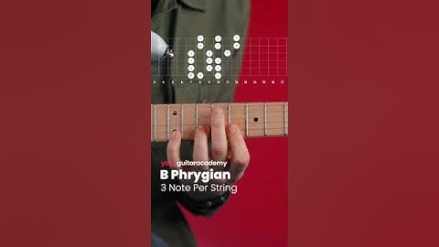 B Phrygian Scale (3 Note Per String) #guitarlessons