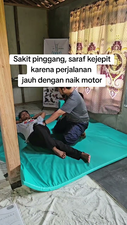Sakit pinggang, saraf kejepit karena perjalanan jauh naik motor #sarafkejepit #sakitpinggang