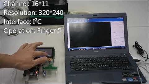 Powertip 4 3 TFT LCD with Projected Capacitive Touch Panel DEMO