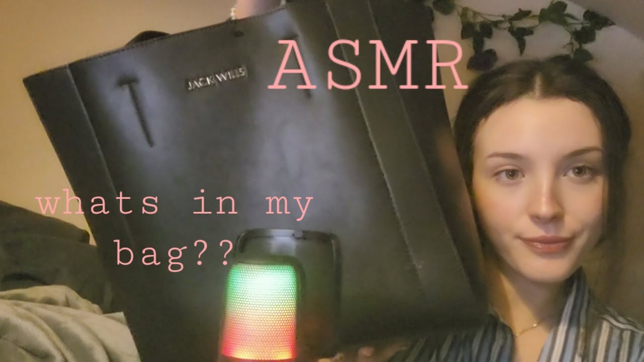 what's in my bag (low fi ASMR)