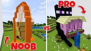 APHMAU CREW builds a NOOB vs PRO Mob house