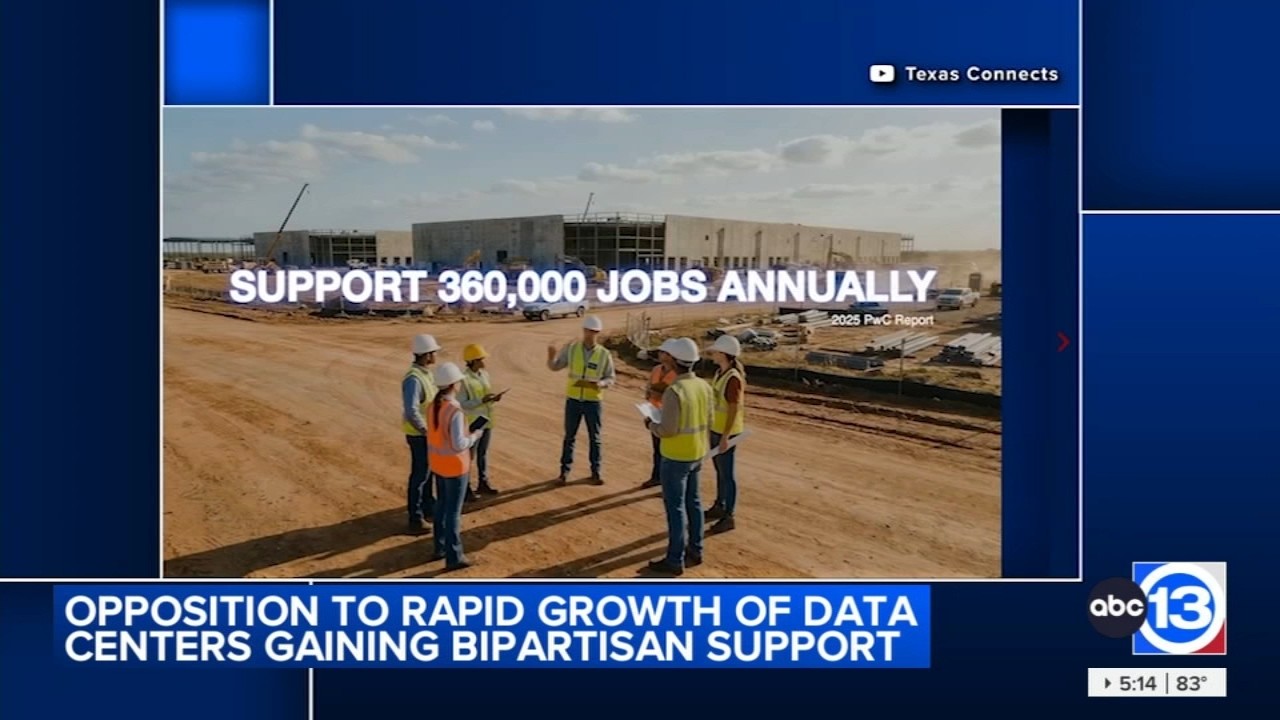 Polling shows Texans opposition towards data centers, as politicians reverse course