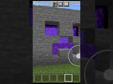 Creeper Faced Portal In Minecraft (Showcase)