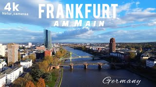 Frankfurt am Main. fly over the Frankfurt.