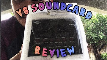 V8 SoundCard (GUITAR & BASS Test)