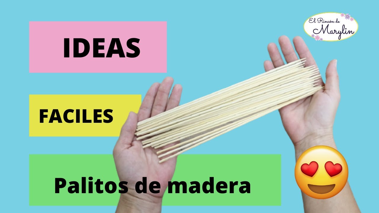 😍 ❗ Ideas Fáciles con Palitos de Madera o Brochettes 