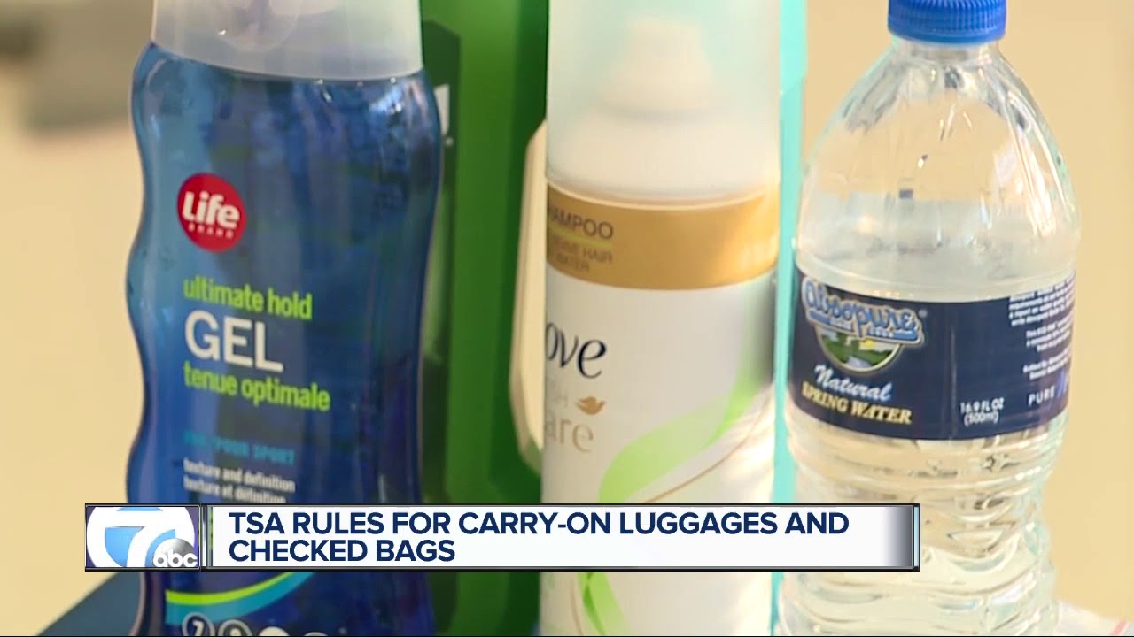 TSA rules for carry-on luggage and checked bags - YouTube
