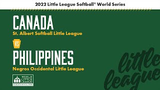 Canada vs Philippines | 2022 Little League Softball World Series