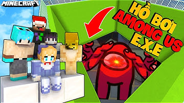 GUMBALL MINECRAFT MINI GAME*THỬ THÁCH THOÁT KHỎI HỒ BƠI AMONG US EXE CÙNG TEAM TRONG MINECRAFT