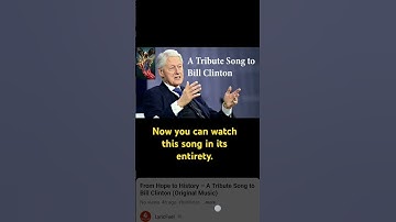 Thumbnail of Now you can watch this song in its entirety. / Bill Clinton