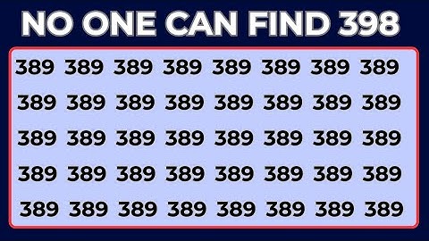 Test Your Observation Skill! Spot The Odd Numbers and Letters