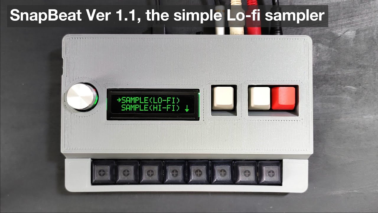 SnapBeat, simple hardware sampler (PCBA, no cases) from Hiro