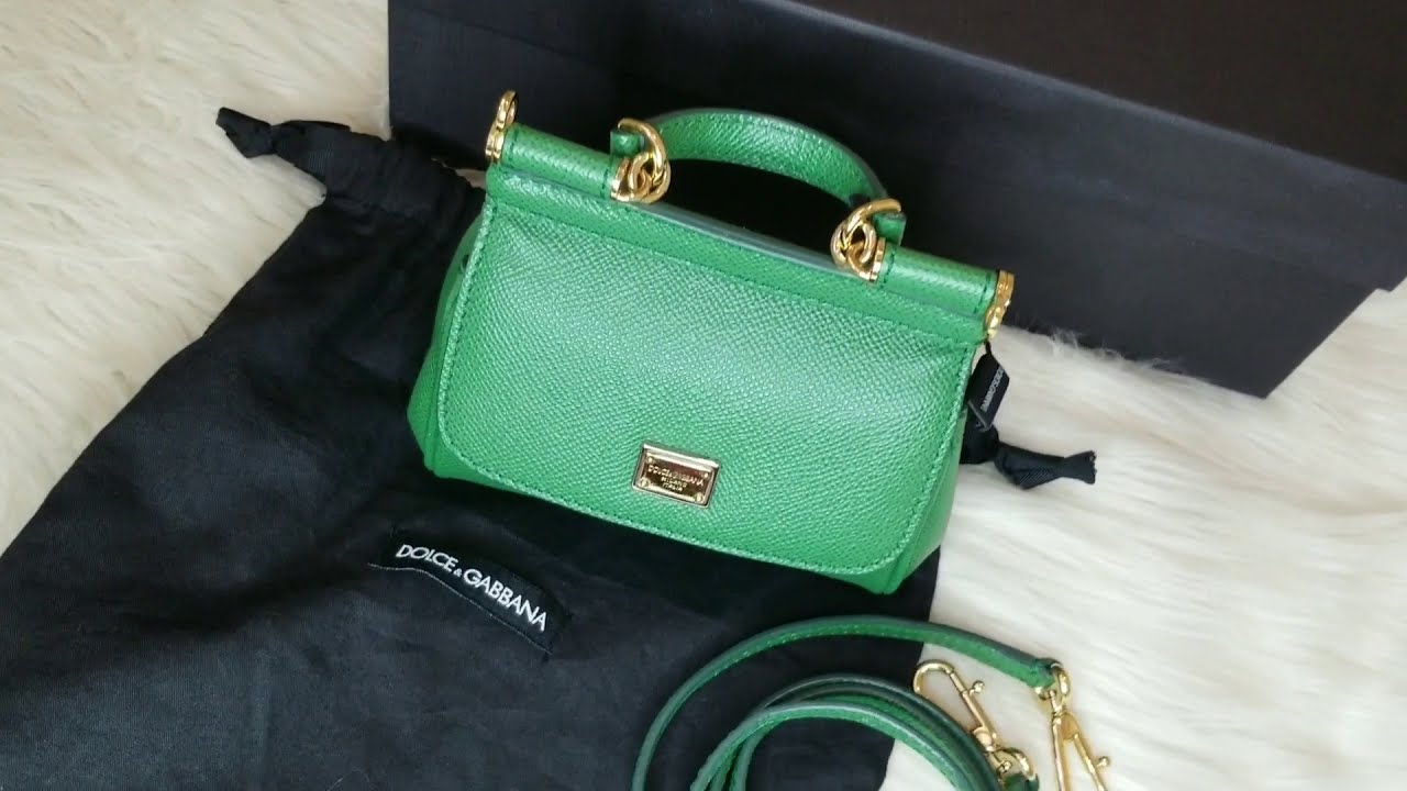 green dolce and gabbana bag