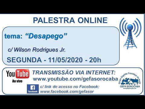 Assista: Palestra online - c/ WILSON RODRIGUES JR (11/05/2020)