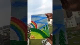 beautiful rainbow painting drawing ?