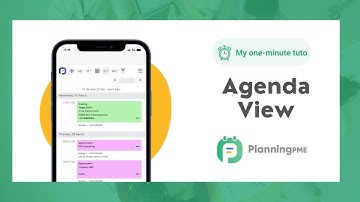 How to use the agenda view to schedule employees, tasks and events on smartphones?