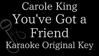 【Karaoke Instrumental】You&#39;ve Got A Friend / Carole King【Original Key】