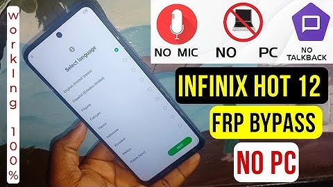 Infinix Hot 12 Play (X6816) Frp Bypass/Unlock Google Account Lock Android 11 & 12 || Without Pc