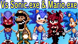 Friday Night Funkin' Vs Segatendo Mix Actualizado /Barrier Between Worlds / Sonic.exe & Mario.exe