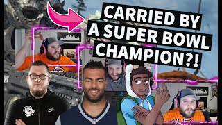 GETTING CARRIED BY A SUPER BOWL CHAMPION, MARCEL, AND A PRO COD PLAYER! Funny Moments With LEGIQN