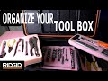 Organize your cars tool box, Ridgid pro organizer.