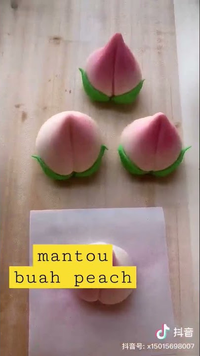 mantou buah peach chinese food