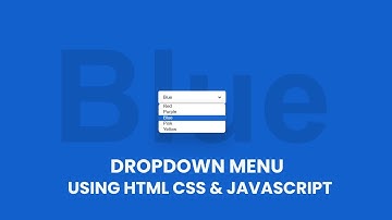 Dropdown Menu Color Changer Using HTML CSS & JavaScript