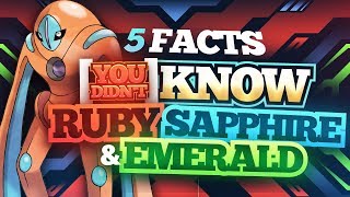 5 Facts You Didn't Know About Pokemon Ruby, Sapphire, and Emerald screenshot 1