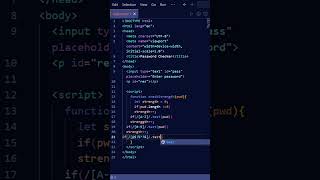 Build a Password Strength Checker in JavaScript (Live Demo + Code) #CodingTutorial #BeginnerFriendly