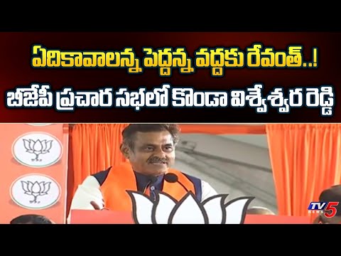 Chevella BJP MP Candidate Konda Vishweshwar Reddy Aggressive Comments On Congress | Loksabha Polls - TV5NEWS