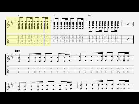 チャットモンチー 恋の煙 ギター タブ Guitar Tab Youtube