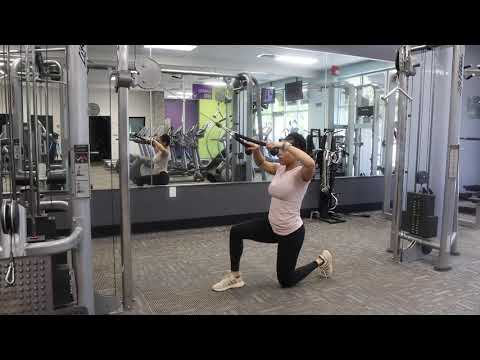 Half kneeling face pulls