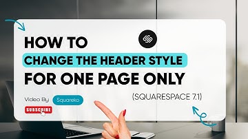 How to Change the Header Style for One Page Only in Squarespace 7.1 | Squareko