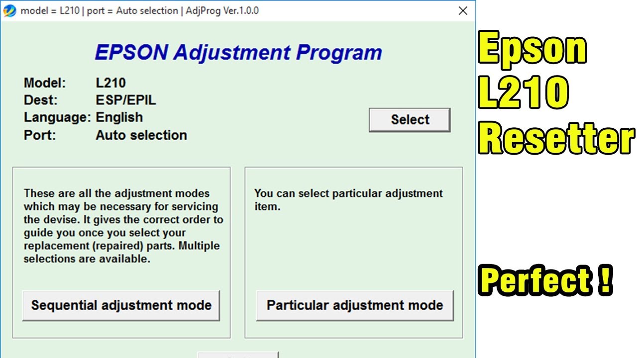 How epson L210 printer with resetter YouTube