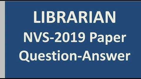 RSMSSB LIBRARIAN LIBRARY SCIENCE IMPORTANT QUESTIONS | KVS | NVS | UGC-NET