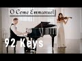 O come o come emmanuel  violin  piano  92 keys christmas