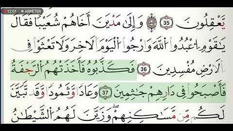 سورة العنكبوت مكتوبة للشيخ ياسين الجزائري برواية ورش عن نافع