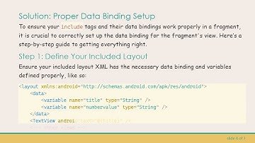 How to Fix Include Binding Issues in Your Android Fragment