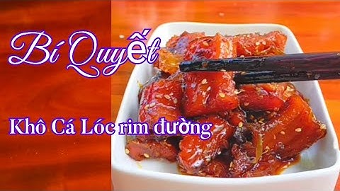 Hướng dẫn cách làm Khô Cá Lóc rim mặn #cothuymientay #caloc