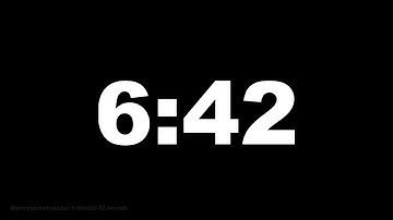 6 minutes 42 seconds [402 secs] clock timer countdown || Alarm Focus